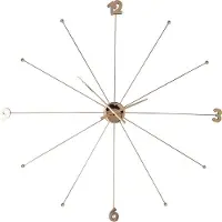 Kare design Kare Wandklok Umbrella Rose Goud