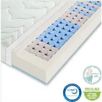 Sleepneo matras 90x200 - 22 cm dik - 7 zones - - koudschuim - H2/H3 - zacht