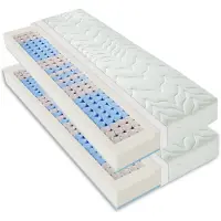 Sleepneo - matras 160x200 - 22 cm dik - koudschuim - duo hardheid H3/H4 - 7 zones - stevig