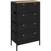 Vicco Belaro Ladekast – 56 x 95 cm met 5 laden Zwart