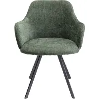 Kare design Draaistoel met armleuningen Lady Loco Coco groen