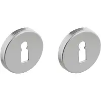 Intersteel rozetten met sleutelgat ø50x7mm - aluminium