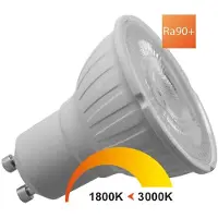 Megaman Led spot GU10 | (5W, 410lm, 1800K - 3000K, Dimbaar)