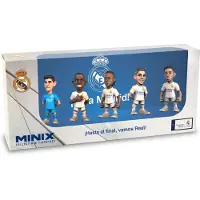 Minix - Football Stars - Real Madrid - Pakje van 5 (Courtois/Vinicius/Bellingham/Carvajal/Mbappé) Statue 7cm