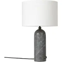 Gubi Gravity Tafellamp Grey marble | White Shade | Small