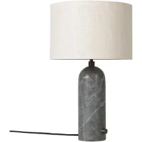 Gubi Gravity S tafellamp Grijs marmer-canvas