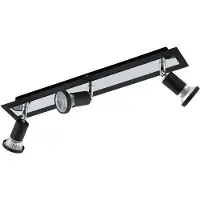 Eglo 94965 Sarria Spot Staal Zwart/Chroom - 3 x GU10 4 ,5 W