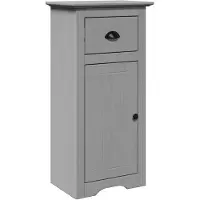 vidaXL Badkamerkast BODO 44x30x90 cm grijs