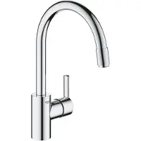 GROHE Feel 1-gats keukenkraan met uittrekbare mousseur chroom