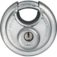ABUS Discusslot Met Sleutel Tkdi37/80 - Roestvrij Staal Hoge Veiligheid - Diameter 80mm