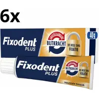 Fixodent Plus Dual Power Kleefpasta - 6 x 40 gram - Voordeelverpakking
