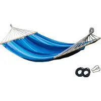 Finesse Potenza Hangmat met SPREIDSTOK incl. bevestigingsset - 2 persoons - EXTRA STEVIG - UV bestendig - Blauw - Acadia XL