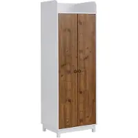 DOMUS Goslar-Kledingkast - 2-deurs - Wit Houtlook