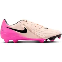 Nike Phantom GX II Academy Gras / Kunstgras Voetbalschoenen (MG) Zalmroze Felroze Zwart