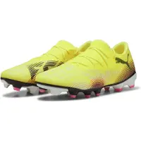 Puma Voetbalschoen 'Future 8 Match' citroengeel / lichtroze / zwart / wit