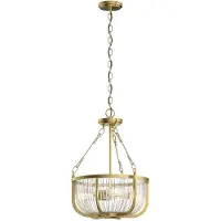 Kichler LED Hanglamp Roux | 3X E27 Max 60W | Dimbaar | Natural Brass
