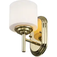 Elstead Lighting LED Badkamerarmatuur Malibu | 3W 3000K 300Lm 830 | IP44 | Dimbaar | Polished Brass