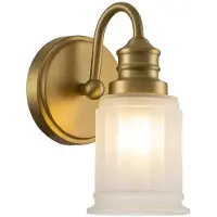 QUOIZEL LED Badkamerarmatuur Swell | 3W 3000K 300Lm 830 | IP44 | Dimbaar | Brushed Brass