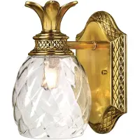 HINKLEY Wandlamp Plantation, brons / oud-messing, Badkamer, Messing, Wandlamp