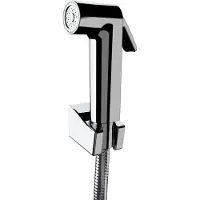 Wenko Bidet Set, waterbesparend, hygiënisch, 120 cm, met slang, spuitkop, wandhouder