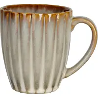 COSY&TRENDY Cosy & Trendy Mok Astera Pearl Beige - 4 Stuks 350 ml - Aardewerk - Vaatwasserbestendig