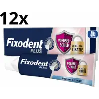 Fixodent Plus Kleefpasta - 12 x 40 gram - Voordeelverpakking