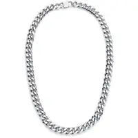 EtNox hard and heavy Halsketting - Panzerkette - voor Mannen - zilverkleurig - Maat 60 cm