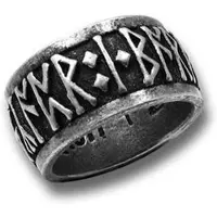Alchemy Gothic - Gothic Ring - Schriftzeichen - voor Mannen - zilverkleurig - Maat XL