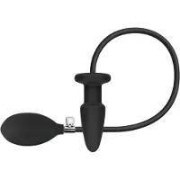 EasyToys - opblaasbare buttplug - zwart