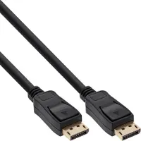 InLine DisplayPort kabel, zwart, vergulde contacten, 10m