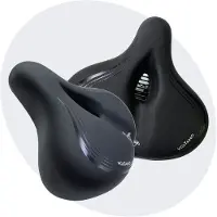 Voltano XXXL Fietszadel - Medicus - Zwart - Uitsparing