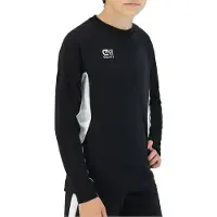 Cruyff Turn Tech LS Shirt Junior Zwart - Wit 152