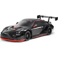 Tamiya 1:10 RC auto Elektro On-Road RC Autos Porsche 911 GT3R (992) Lac.TT-02 Zwart 4WD TT-02 2,4 GHz Gelakt