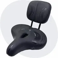 Voltano Fietszadel Relax Plus Met Rugsteun / Rugleuning - Zwart