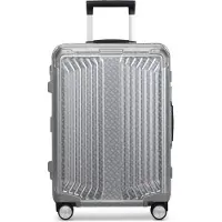 Samsonite Lite-Box Alu Boss Edition 4 wielen Trolley 80 cm zilverkleurig