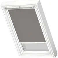 Velux Origineel Verduisterend Rolgordijn (DKL) Wit Kozijn, M06, 306, Grey
