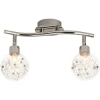 Brilliant Plafondlamp Joya 2-lichts grijs