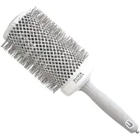 Olivia Garden Expert Blowout Speed Borstel Wavy Bristles White & Grey Brush Ø65mm