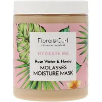FLORA AND CURL Haarmasker Flora & Curl Hydrate Me Afgetekende en gedefinieerde krullen (300 ml)