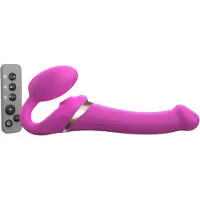 Strap-On-Me - Strapless Strap-on Vibrator Met Luchtdruk Stimulatie - Roze - Maat M