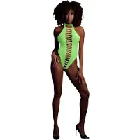 Ouch! High-Cut Body - One Size - Neon Groen