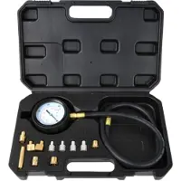 GEKO Automatische drukmeter set - 0-500 PSI - 12 adapters - 60 cm slang