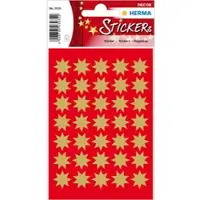 Herma Stickers 8-puntig, goud Ø 16 mm - 10 stuks