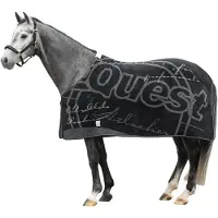 Equest Paardendeken - Dralon Globe Editie - 181x177x1 cm - Zwart