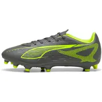 Puma ULTRA 5 PLAY FG/AG voetbalschoenen, Geel/Zilver, Maat 46,5
