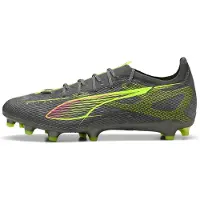 Puma Voetbalschoen 'Ultra 5 Pro' neongeel / donkergrijs / pink / zwart