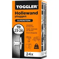 Toggler Hollewandplug TD 23-26mm - 24 stuks