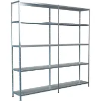 Schulte Legborden zonder grendels, H 2000 x B 2000 x D 350 mm, gegalvaniseerd