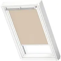 Velux Origineel Verduisterend Rolgordijn (DKL) Wit Kozijn, P10, 410, 3, Beige