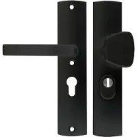 Axa Veiligheids Deurbeslag set - Curve Plus - Deurkruk Aluminium - S-knop + kruk - PC55 - Anti-kerntrek - Omkeerbaar - Geslepen F8 - SKG3